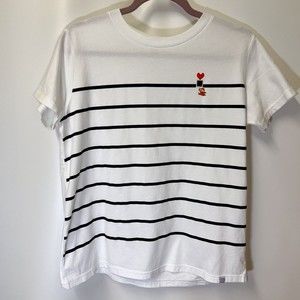 UT Uniqlo x Super Mario Bros Family Museum T-Shirt XL Striped Womens